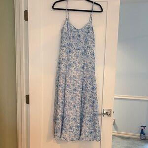 Trixxi Light Blue Floral Maxi Slip Dress